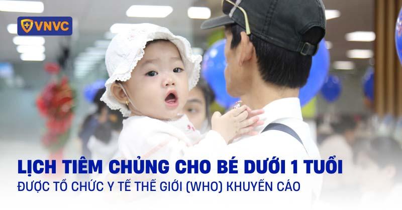 lịch tiêm chủng cho bé dưới 1 tuổi