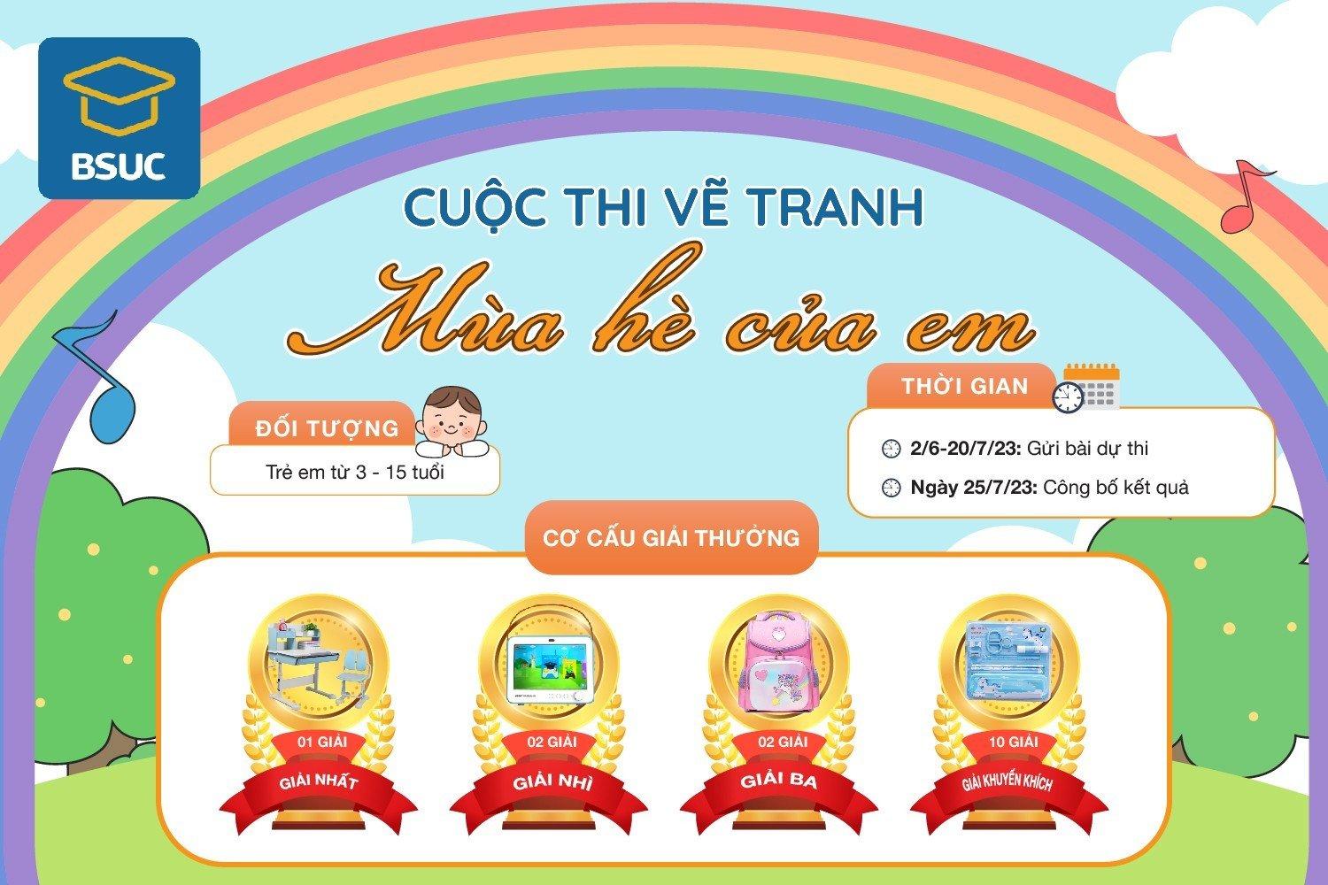 BSUC tổ chức cuộc thi vẽ tranh với chủ đề "Mùa hè của em"