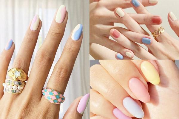 những mẫu nail trơn tôn da